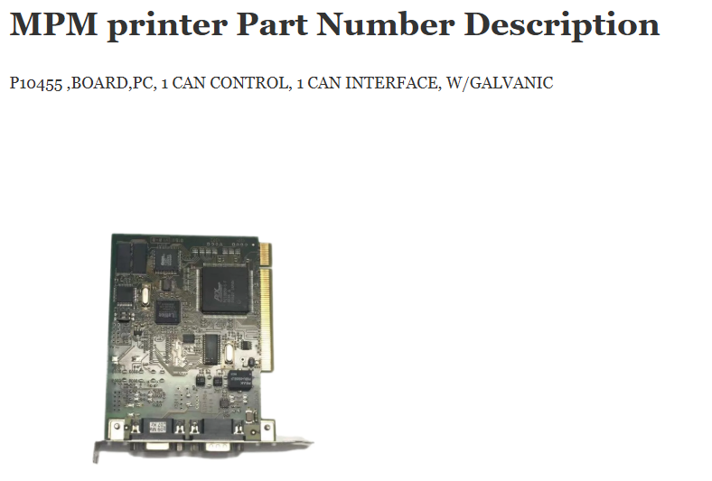 Mpm Printer Board P10455