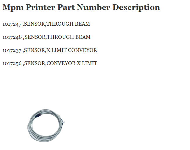 Mpm Printer Sensor 1017247