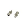 Vermes 1007060 Fluid Box Connector with Luer Lock in stainless steel, compatible with MDF 3070 fluid boxes.