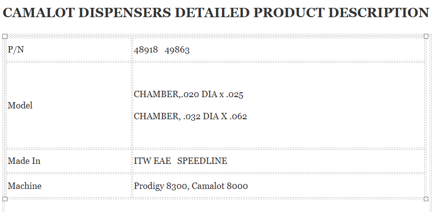 SPEEDLINE Chamber Camalot 48918