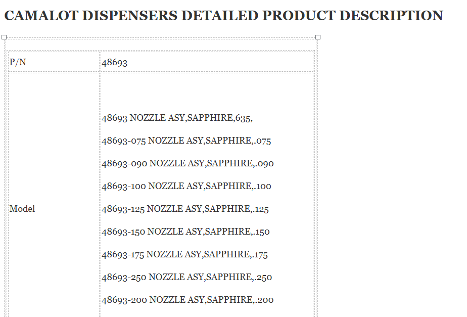 Camalot Nozzle 48693