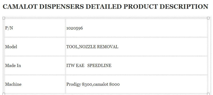 Camalot Tool 1020596