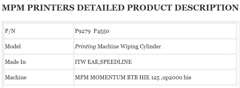 Mpm Printer Up2000