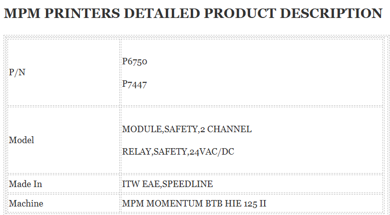 Mpm Printer P6750