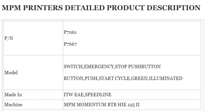 Mpm Printer P7061