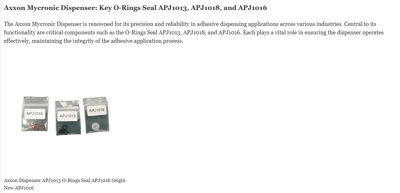 Axxon Dispenser APJ1013 O-ring