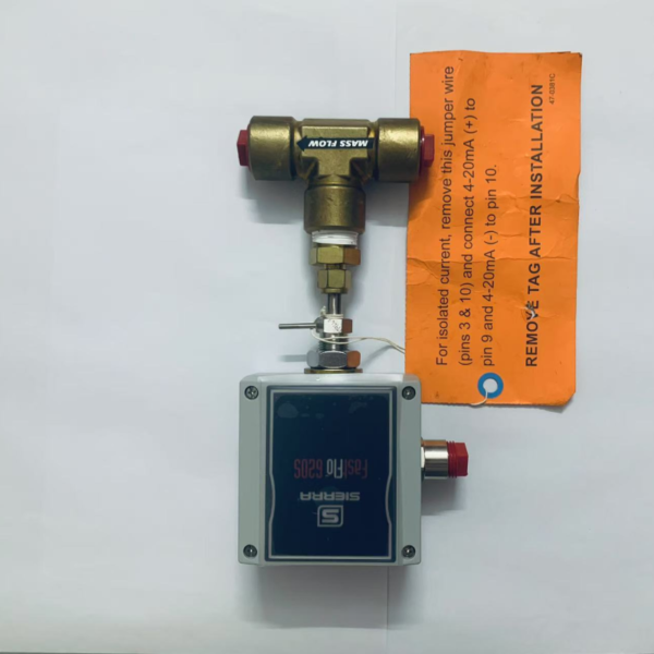 620S-RFQ-3970 Sierra 620S-RFQ-3970 mass flow meter for accurate gas flow measurement, featuring a 0.75-inch tee connection.