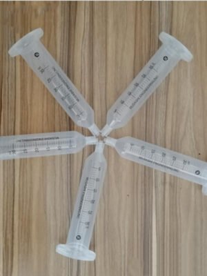 Musashi Engineering PSY-30F-M syringe 30mL clear with scale for dispenser.