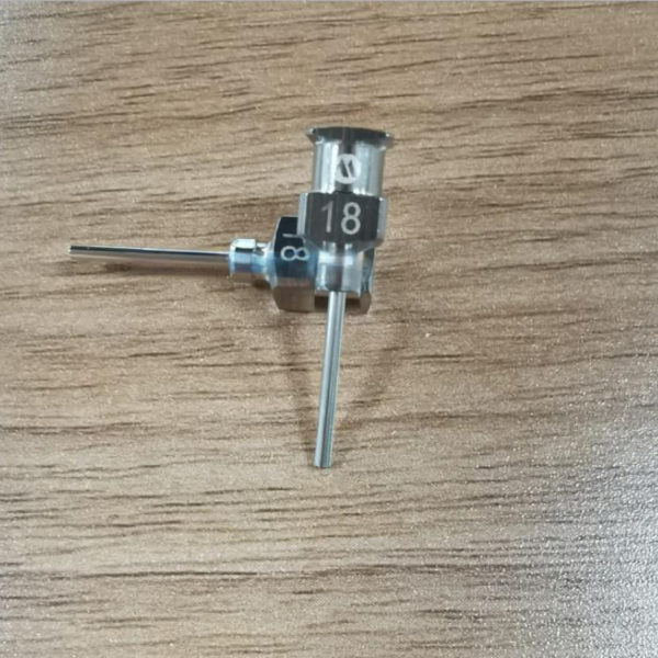 Musashi Engineering SNA-18G-B Metal Needle Original Musashi Engineering dispenser needle SNA-18G-B, metal type, 18G gauge.